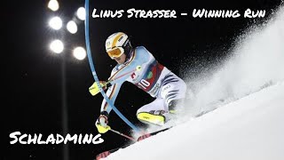 LINUS STRASSER - Winning Run - Schladming Slalom 2022