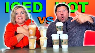 ICED vs HOT Starbucks Fall DRINKS!