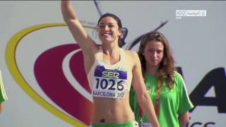 Разогрев бегуньи Мишель Дженнеке | Michelle Jenneke