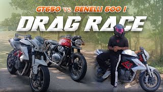 Drag race GT650 VS Benelli600I | telugumotovlogs | @Madhu_xGT650 |