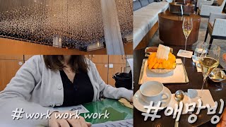 vlog | 직장인 부이로그 (feat. 신라호텔 망고빙수. 꼬기 등등등)