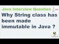 Why String class has been made immutable in Java ? || Java Interview Questions