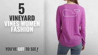 Vineyard Vines Women Fashion [2018 Best Sellers]: Vineyard Vines Women's L/S Slub Vintage Whale Tee