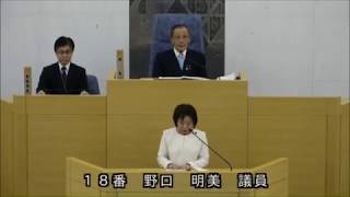 春日市議会：平成31年3月定例会本会議第5日一般質問：野口　明美議員）