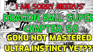 "I AM SORRY MEERUS"!! Dragon Ball Super chapter 59 full comic.