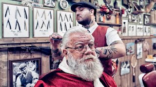 💈 ASMR BARBER - SANTA'S relaxing time 🎄 - CLASSIC HAIRCUT \u0026 BEARD