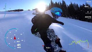 Copper Mountain Super Bee lift top to bottom run (3min)