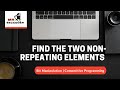 Find the two non-repeating elements | Bit Manipulation | Competitive Programming