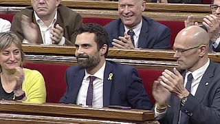 Independentistas conservan la presidencia del parlamento catalán