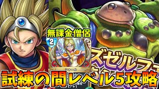 【ドラゴンクエストライバルズ】試練の間レベル5ニズゼルファ無課金攻略　邪神の子には気をつけろ！【DQR】