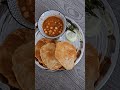 puffy bhature u0026 spicy chole 😋 ఎవరికీ ఇష్టం ఈ combo trending food foodie shorts short