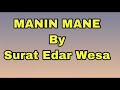 lagu manggarai manin mane surat edar wesa