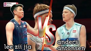 ADU SKILL🔥 lee zii jia [MAL] VS Anders antonsen [DEN] | hsbc bwf world tour finals 2024