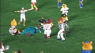 色々とおもろすぎるプロ野球マスコット対決w