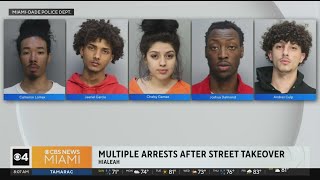 5 arrests made in Miami-Dade intersection takeover enforcement operations