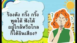 ปริศนาคำทายอะไรเอ่ย? หน่วย”การสื่อสาร” ระดับอนุบาล