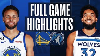 勇士對森林狼 NBA全場比賽精彩高光花絮 2022年11月27日 WARRIORS at TIMBERWOLVES NBA FULL GAME HIGHLIGHTS November 27, 2022