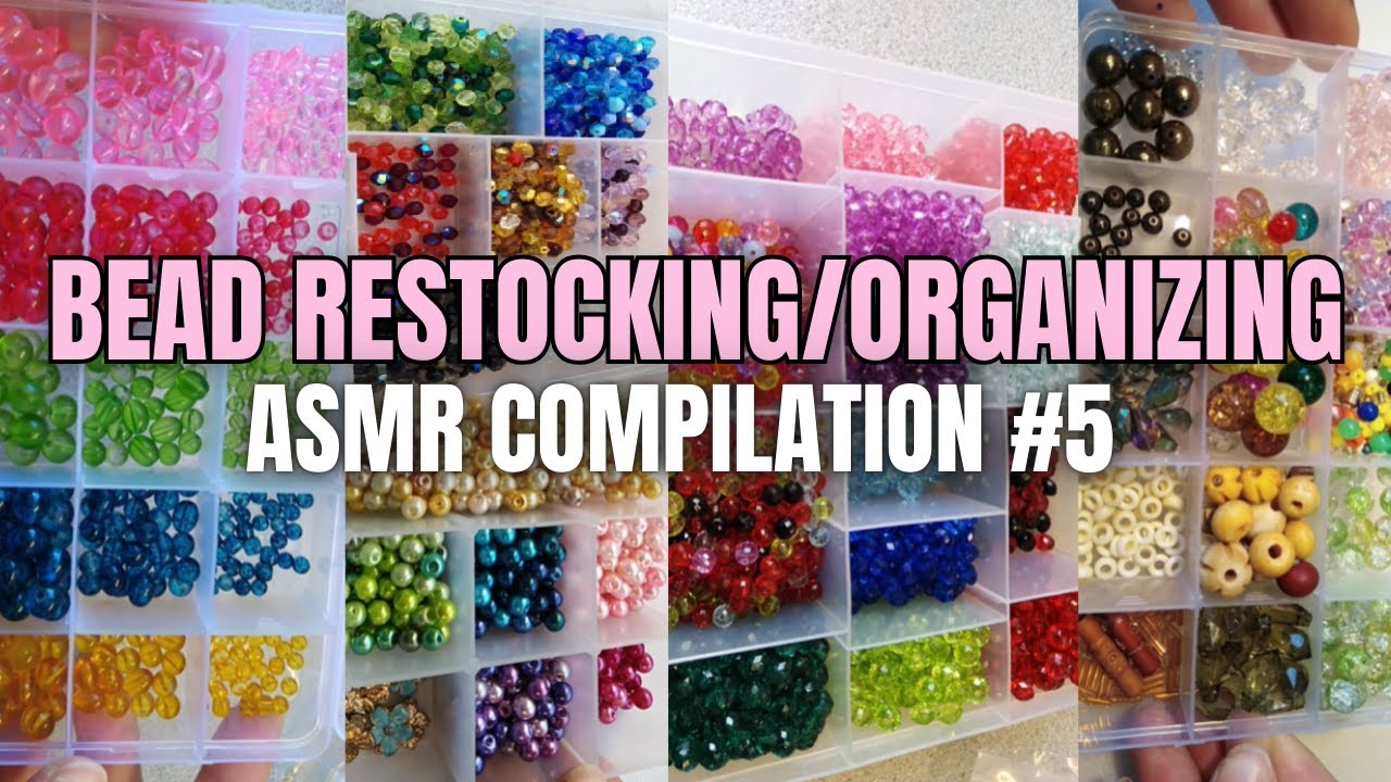 Satisfying Bead Restocking Pouring Asmr Compilation Ep 5 Organize