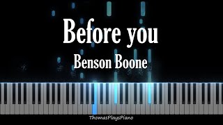 Before you - Benson Boone | Piano cover