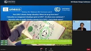 English: UNESCO-UNFCCC Webinar Series #8