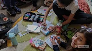 MS Girls Library Council Meeting - Making Bookmarks!