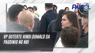 VP Duterte hindi dumalo sa pagdinig ng NBI | TV Patrol