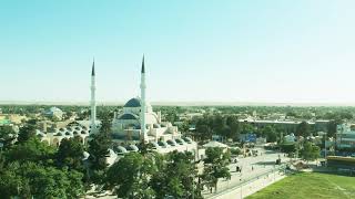 Beautiful view of Jawzjan grand Mosque نمای زیبای مسجد جامع شبرغان