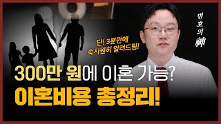 착수금? 성공보수? 이혼소송비용 속시원히 정리해 드립니다! | 정성원 변호사