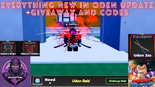 Roblox One Fruit Simulator Oden 2SS Update Showcase+GiveAway And Codes