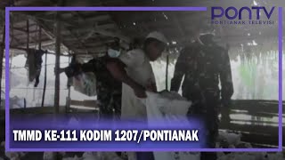 DANDIM 1207/PONTIANAK MENGUNJUNGI PETERNAK AYAM POTONG MILIK WARGA