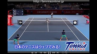 三菱全日本テニス選手権94th 男子ダブルス 1回戦 坂井勇仁 河野優平 VS 古賀大貴 安上昂志