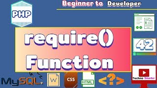 Require function | Vs Include function | PHP tutorials for beginners - 42 [HINDI]