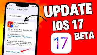 Update iOS 17 Beta | How to Download iOS 17 in iPhone & iPad | Install iOS 17 Beta Profile