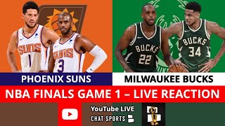 Suns vs. Bucks 2021 NBA Finals Game 1 Live Streaming Watch Party & Play-By-Play Reaction