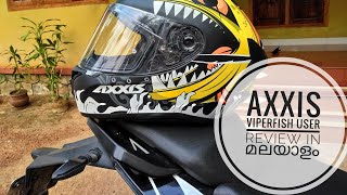 Axxis viperfish🐠 helmet user review in Malayalam💥