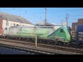 185 389-4 mit einem gemischten Güterzug in Linz Hbf am 27.10.2024