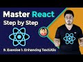 Exercise 1: Enhancing TextUtils | Complete React Course in Hindi #9