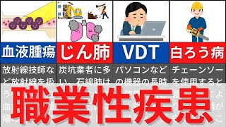 【11分で解説、14分で国試問題】職業性疾患について解説