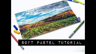 How to paint a fall landscape using Mungyo soft pastels: Pastel Tips and Tricks