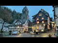 monschauer weihnachtsstadt 2020 am abend german christmas town monschau at night impression