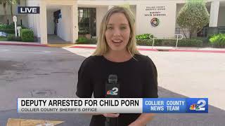 Collier County deputy arrested on 100 counts of child pornography