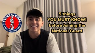 National Guard 5 things YOU MUST KNOW before joining!