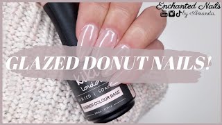 HOW TO DO GLAZED DONUT/HAILEY BEIBER NAILS | Kiki London Rubber Base Coat Application