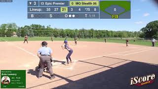 13U Epic Premier - Evans 07 vs 14U MO Stealth 06/07 (2021.05.29)