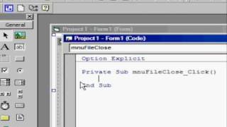 VB6 - How to add dropdown menu