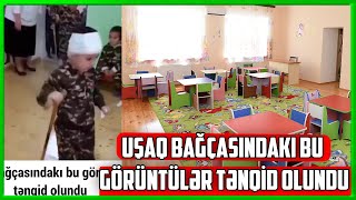 Uşaq bağçasındakı bu görüntülər tənqid olundu - Video