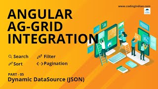 Angular 13 | Ag-Grid Integration | 05 | Dynamic Data Source | codingindian.com