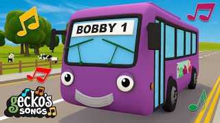 Drive The Bus Song | Bobby The Bus | Nursery Rhymes & Kids Songs | Buses For Kids | Gecko's Garage