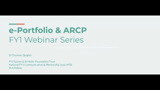 FY1 Survival Tips: ePortfolio