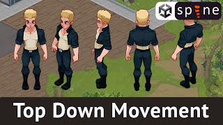 8 directional character animated in Spine 2d and moving using Unity Visual Scripting[BOLT]
